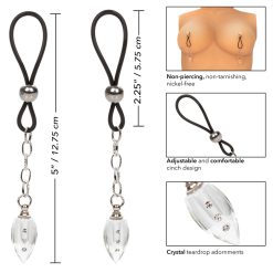 Nipple Play Non-Piercing Nipple Jewellery Crystal Teardrop